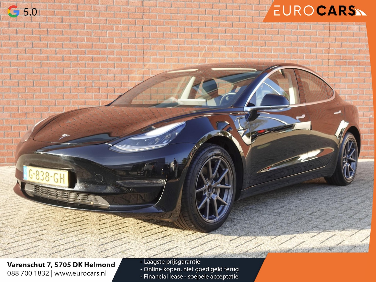 Tesla Model 3 - Standard RWD Plus 60 kWh Navigatie Autopilot Panoramadak 360 camera Parkeersensoren Stoelv - AutoWereld.nl