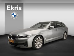 BMW 5-serie Touring - 520i | LED | Leder | Navigatie | Comfortzetels | Stoelverwarming | Clima | DAB | Alu 18 in