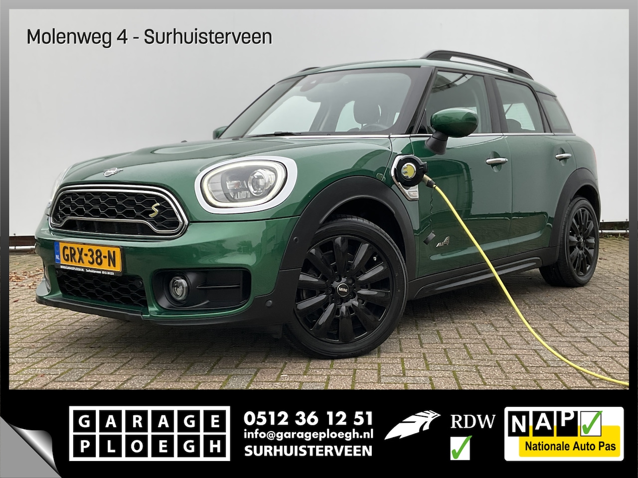 MINI Countryman - Mini 2.0 Cooper S E ALL4 PHEV Cruise Navi Sfeerverlichting Elek.klep Green Beauty! - AutoWereld.nl