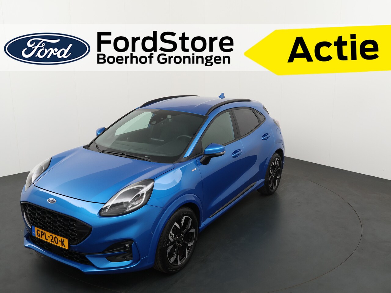 Ford Puma - EcoBoost Hybrid 125 pk ST-Line X | Camera | LED | B&O | Half leer | 18" | Apple Carplay | - AutoWereld.nl