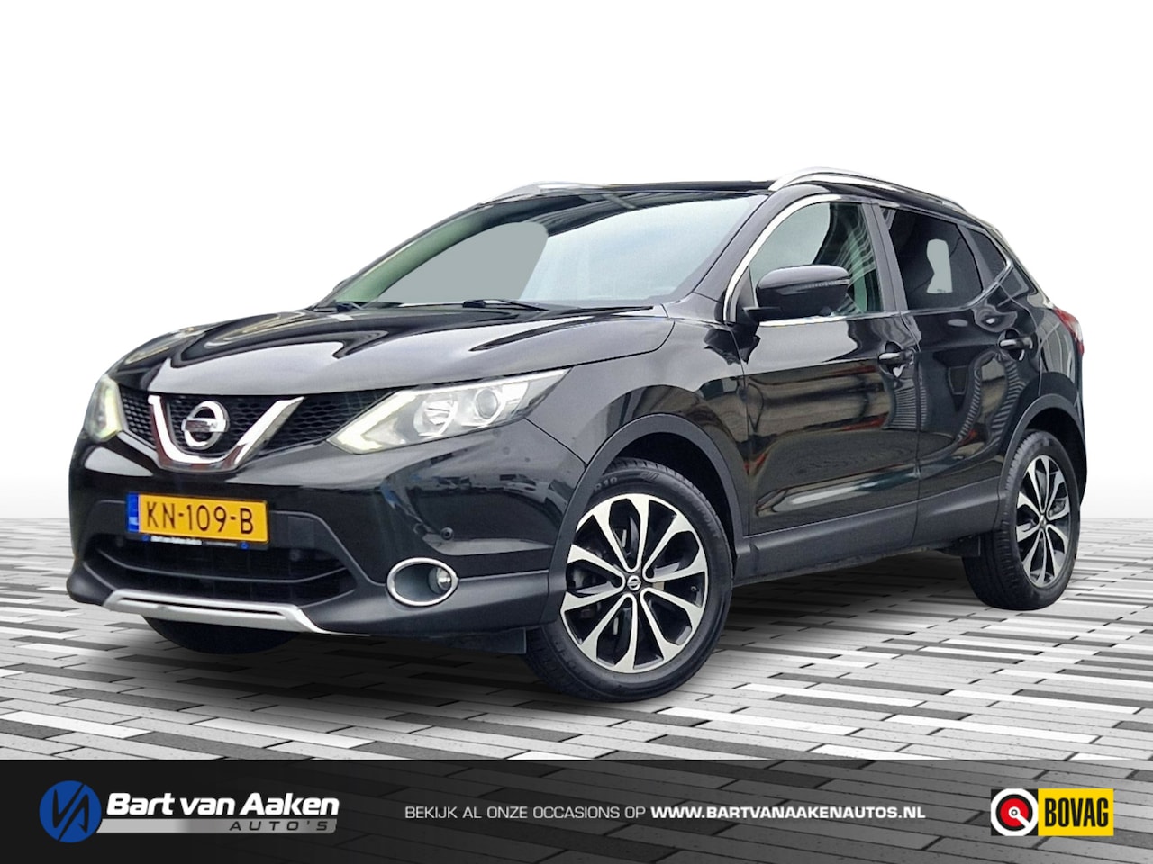 Nissan Qashqai - 1.2 Tekna Leder Navigatie Keyless 360Camera - AutoWereld.nl