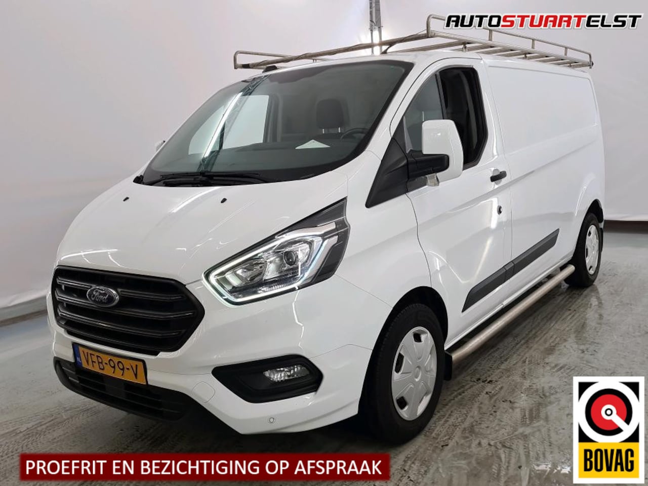 Ford Transit Custom - 320 2.0 130PK L2H1 Trekhaak| Imperiaal |PDC+Camera|Verwarmde-stoel|Navi|Airco|NL-Auto|Vole - AutoWereld.nl