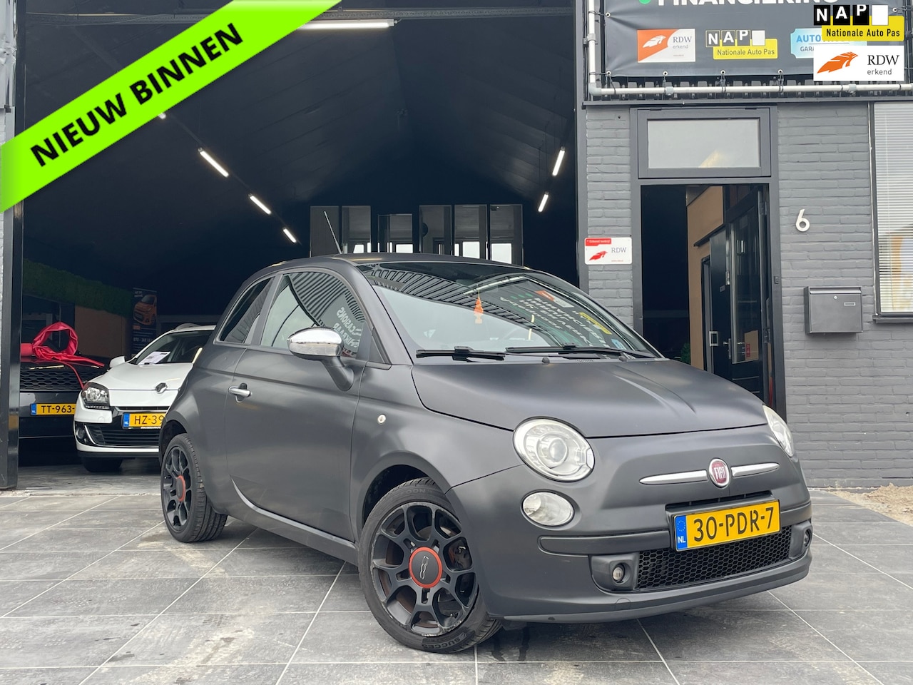 Fiat 500 - 0.9 TwinAir Blackjack|2e Eig|Airco|Leder|NAP|APK - AutoWereld.nl