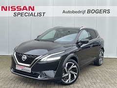 Nissan Qashqai - 1.3 MHEV Tekna Plus Automaat Navigatie, Panoramadak, Leder, 19"Lm, LED, Adaptive Cruise Co