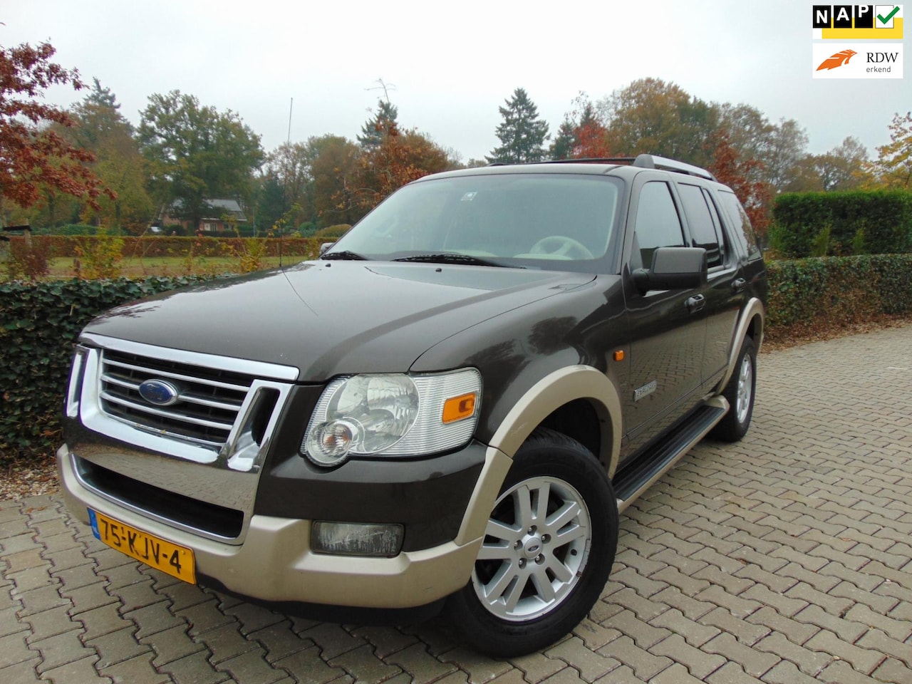 Ford Explorer - USA 4.0 V6 Eddie Bauer 4x4 Advancetrac RSC , 7 PERS. , Clima / Cruise / Leder / YOUNGTIMER - AutoWereld.nl