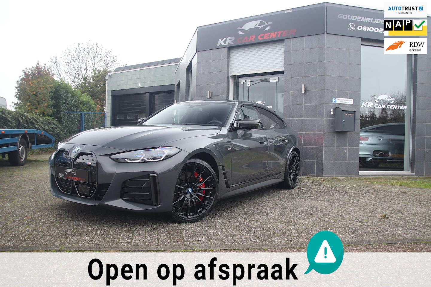 BMW i4 - M50 High Exc 544PK CARBON-SCHUIFDAK-H&K-LASER-HUD-TREKHAAK - AutoWereld.nl