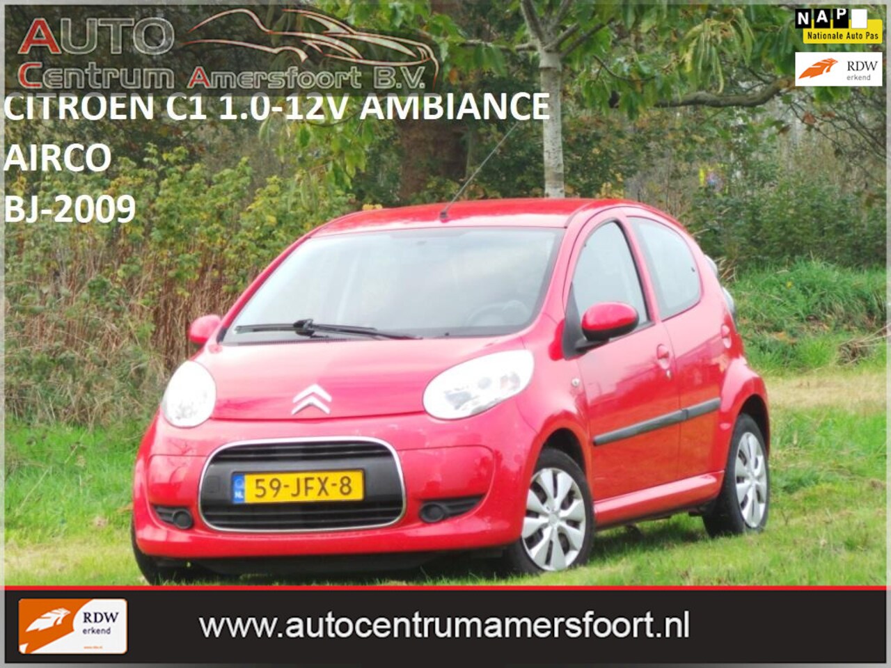 Citroën C1 - 1.0-12V Ambiance 1.0-12V Ambiance ( AIRCO + INRUIL MOGELIJK ) - AutoWereld.nl