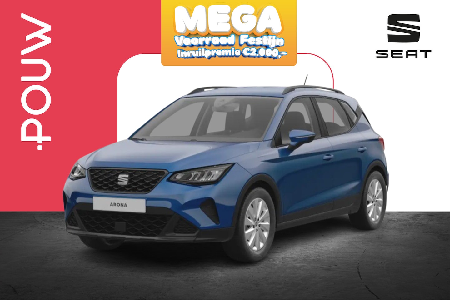 Seat Arona - 1.0 EcoTSI 95pk Style | 16" Velgen | Metallic Lak - AutoWereld.nl