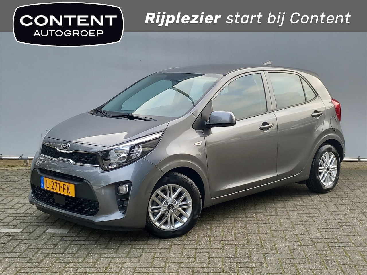 Kia Picanto - 1.0 CVVT 67pk 5-zits DynamicLine / Cruise / Airco - AutoWereld.nl