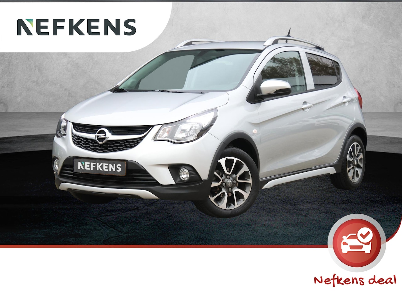 Opel Karl - 1.0 Rocks Online Edition 1.0 Rocks Online Edition (1ste eig./NAV./Airco/PDC/P.Glass/LMV/AppleCarPlay) - AutoWereld.nl