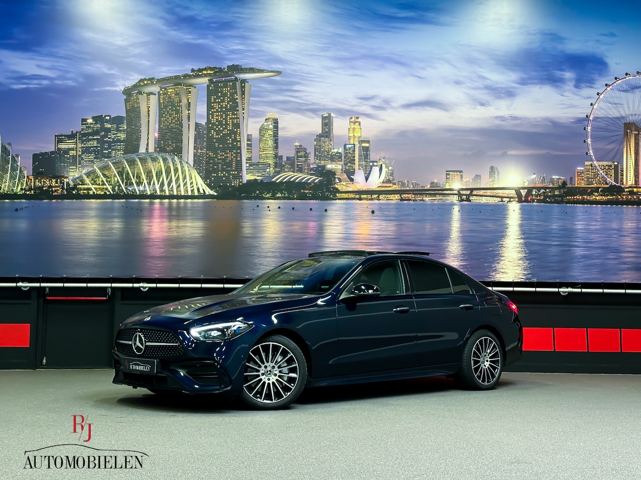 Mercedes-Benz C-klasse - C300 e AMG |Memory|HeadUp|Sfeer|Pano|360cam - AutoWereld.nl