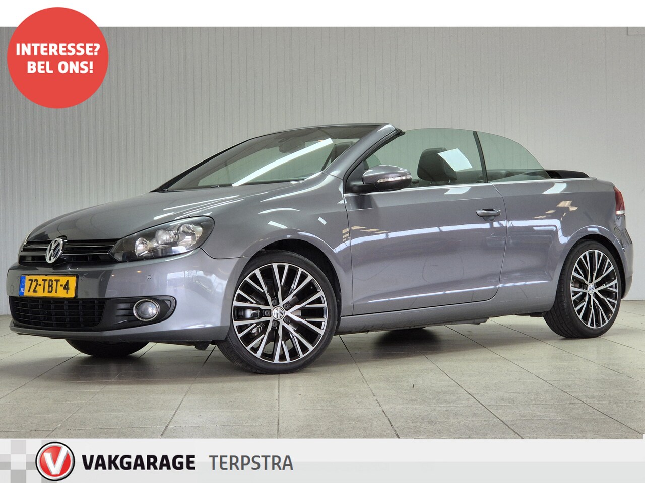 Volkswagen Golf Cabriolet - 1.2 TSI BlueMotion/ Elek.Kap/ 18''LMV/ Media-Scherm/ Trekhaak!/ Clima/ Navi/ Cruise/ Bluet - AutoWereld.nl