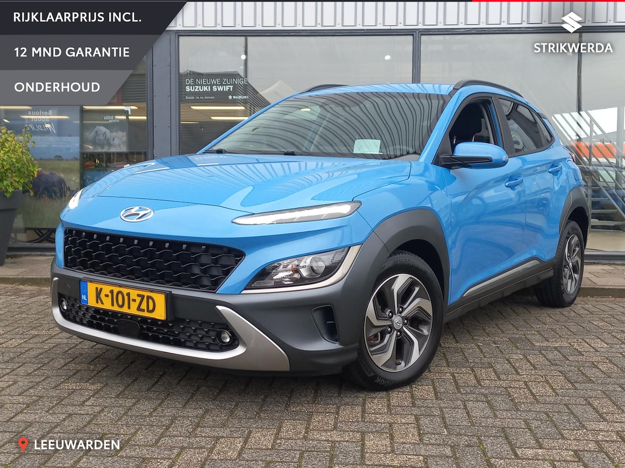 Hyundai Kona - 1.6 GDI HEV Fashion Navigatie/ Cruise control - AutoWereld.nl