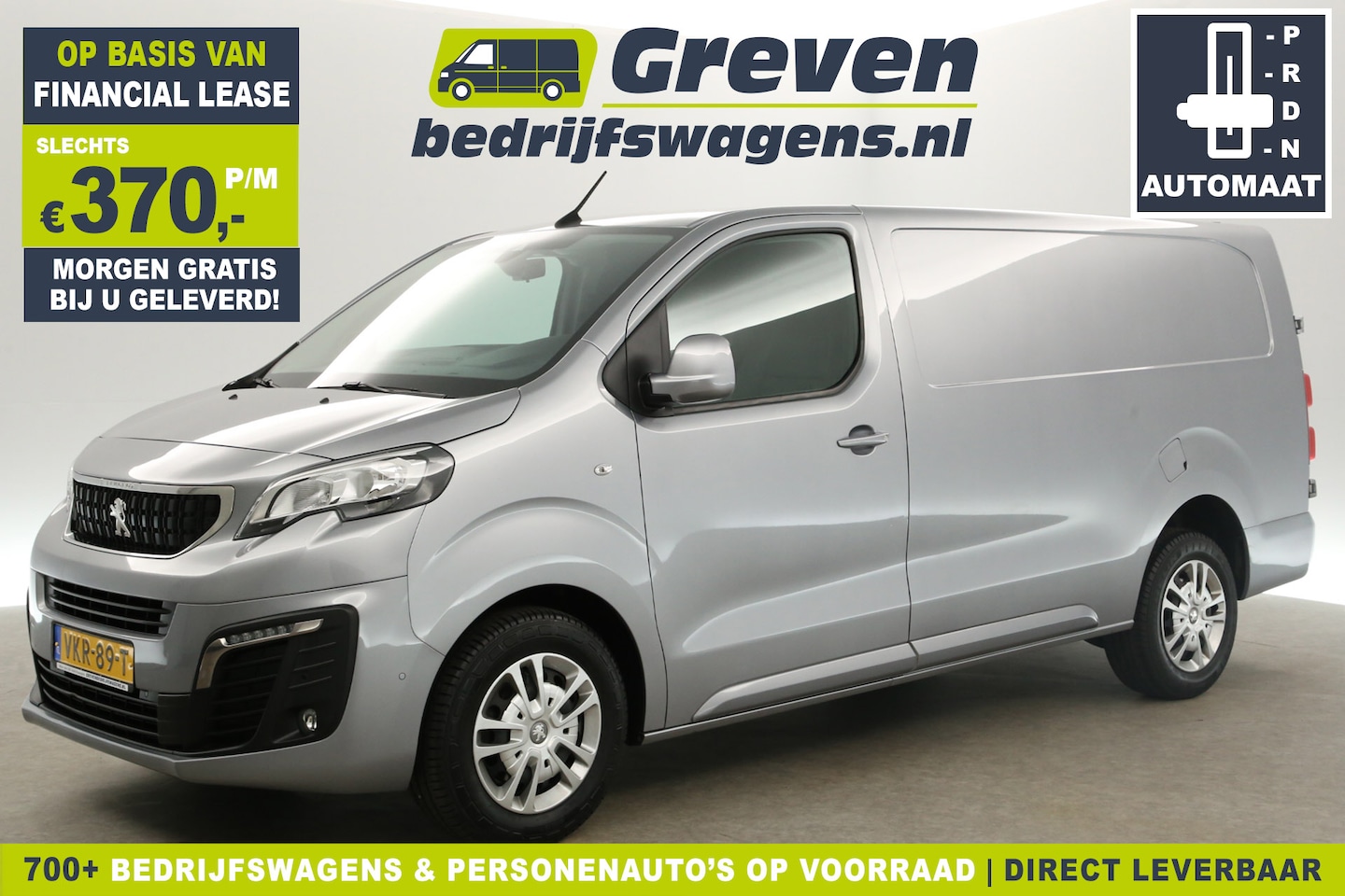 Peugeot Expert - 2.0 BlueHDI L3H1 177PK Automaat Airco 360Camera Cruise Carplay Navi PDC 3 Persoons LED Tre - AutoWereld.nl