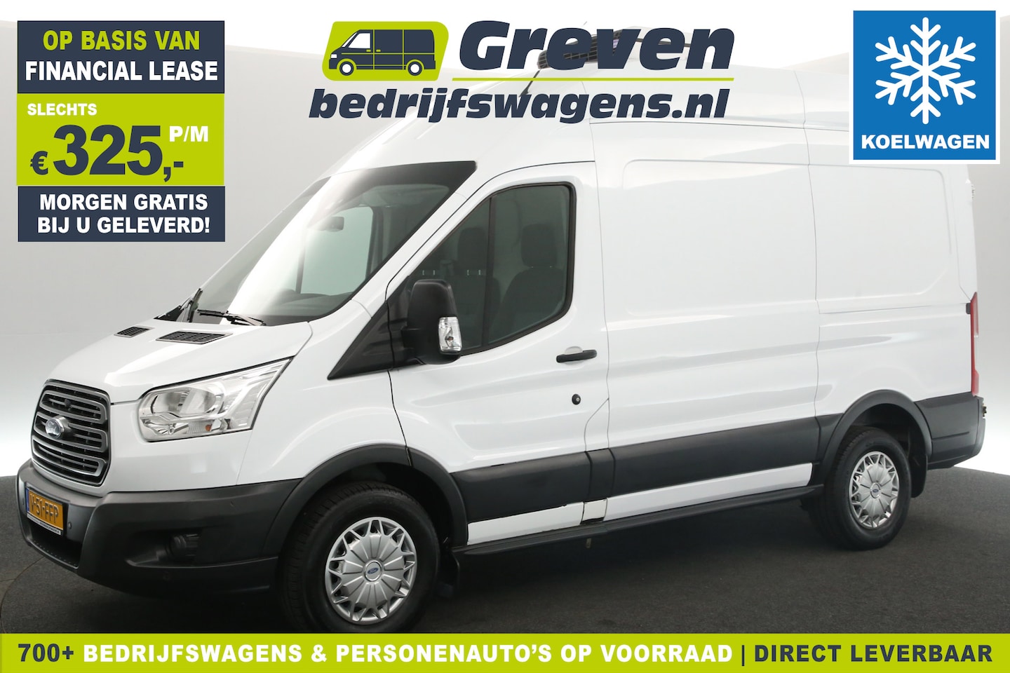 Ford Transit - 350 2.2 TDCI L2H2 155PK 2800KG Trekgew. Koelwagen Airco Cruise PDC Koelauto 3 Persoons Ele - AutoWereld.nl