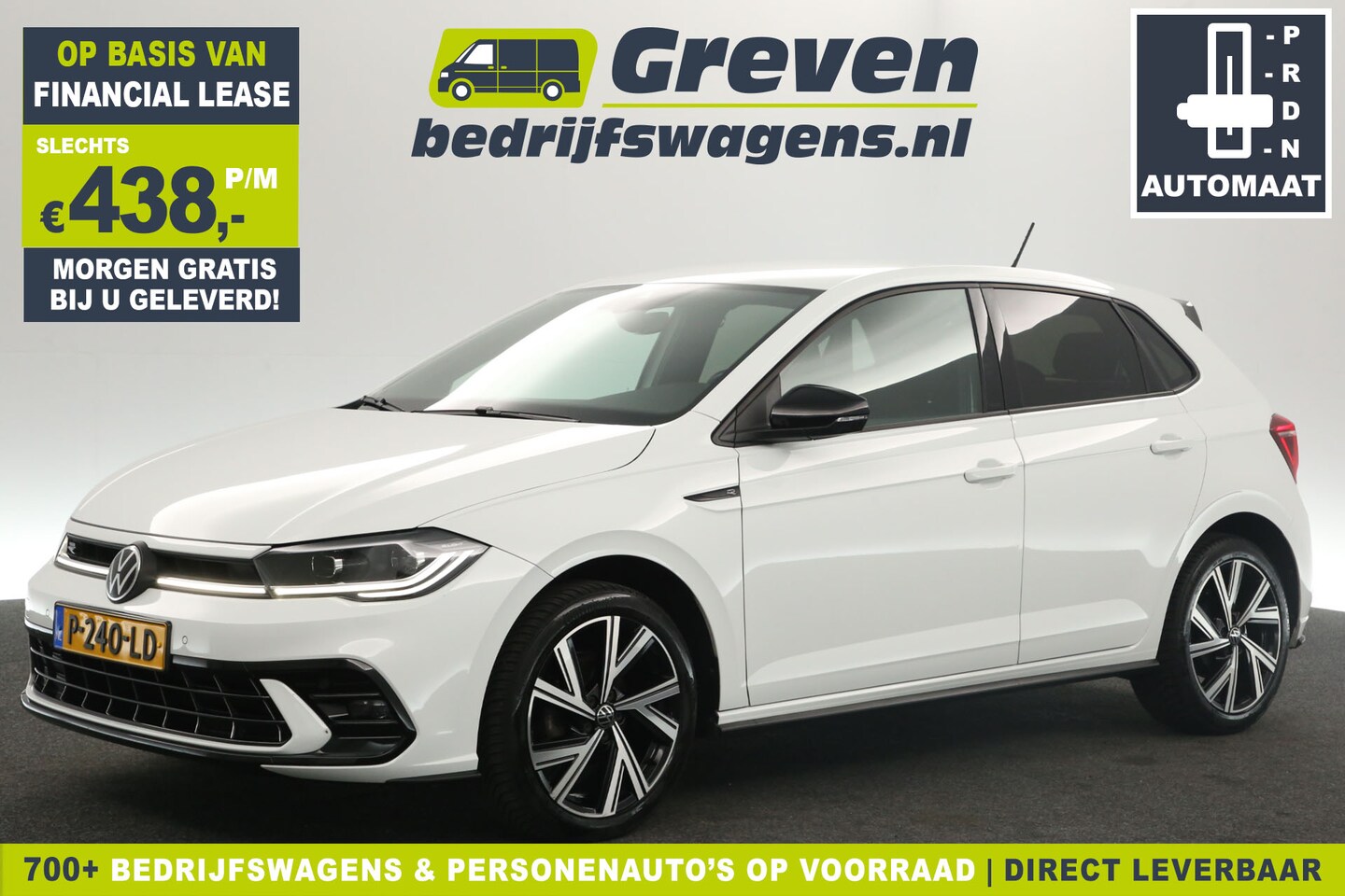 Volkswagen Polo - 1.0 TSI R-Line Automaat Adaptive-Cruise Carplay IQ-Light LED Virtual Clima DSG Navi PDC 17 - AutoWereld.nl