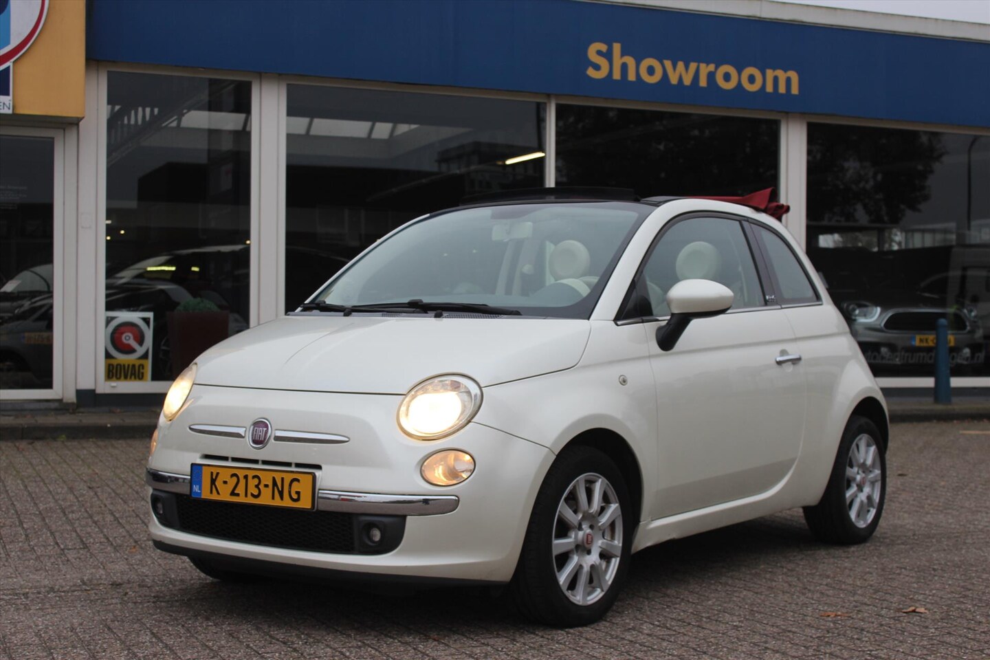 Fiat 500 C - Cabrio 1.2 Lounge | Wit metallic | Airco | - AutoWereld.nl