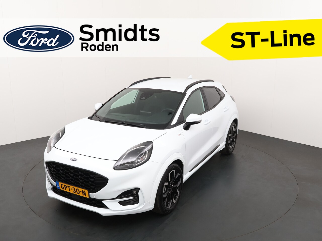 Ford Puma - EcoBoost Hybrid 125 pk ST-Line X | Camera | LED | B&O | Half leer | 18" | Apple Carplay | - AutoWereld.nl