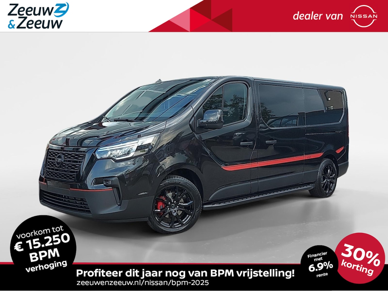 Nissan Primastar - 2.0 dCi L2H1 N-Connecta 170PK AUTOMAAT | 30% korting! | Gelimiteerde Sport Edition | Leder - AutoWereld.nl