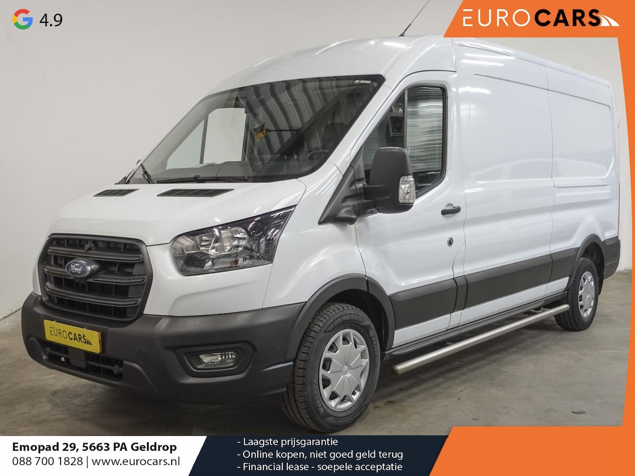 Ford Transit - 330 2.0 TDCI L3H2 Trend Airco Adaptive Cruise Control Navigatie Trekhaak - AutoWereld.nl