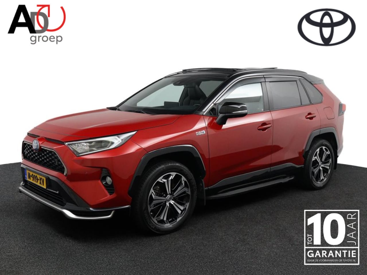 Toyota RAV4 - 2.5 Plug-in Hybrid AWD Bi-Tone Plus | Trekhaak Afneembaar | Treeplanken | Alarmsysteem | L - AutoWereld.nl