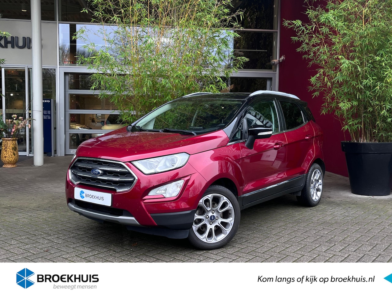 Ford EcoSport - 1.0 EcoB. Titanium Automaat | Schuifdak | B&O | Trekhaak | Blis | Xenon | 17'' - AutoWereld.nl