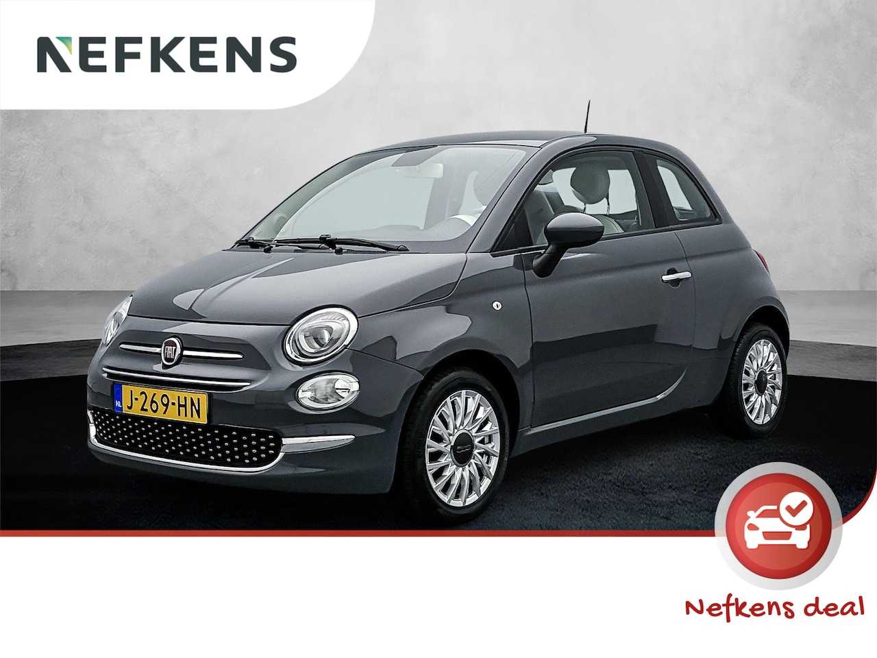 Fiat 500 - Lounge Hybrid 70 pk | Navigatie | Parkeersensoren Achter | LED Dagrijverlichting | DAB Ont - AutoWereld.nl