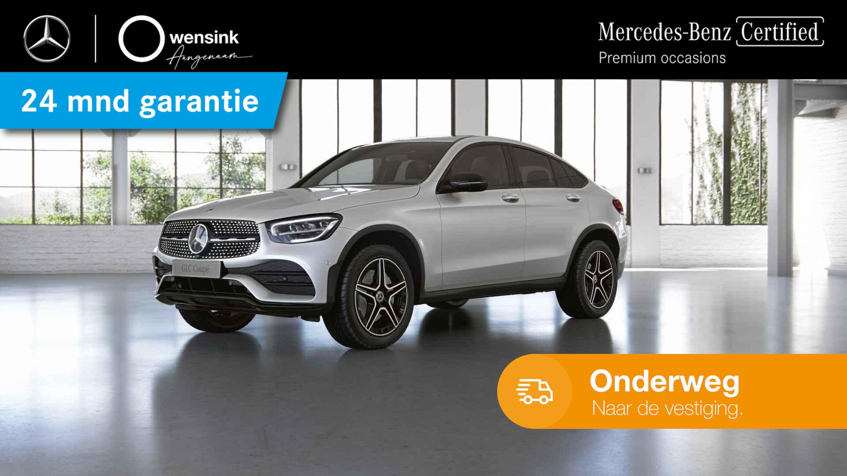 Mercedes-Benz GLC-klasse Coupé - 300e 4MATIC Business Solution AMG | Night | Panoramadak | Trekhaak | Keyless | 360 graden - AutoWereld.nl