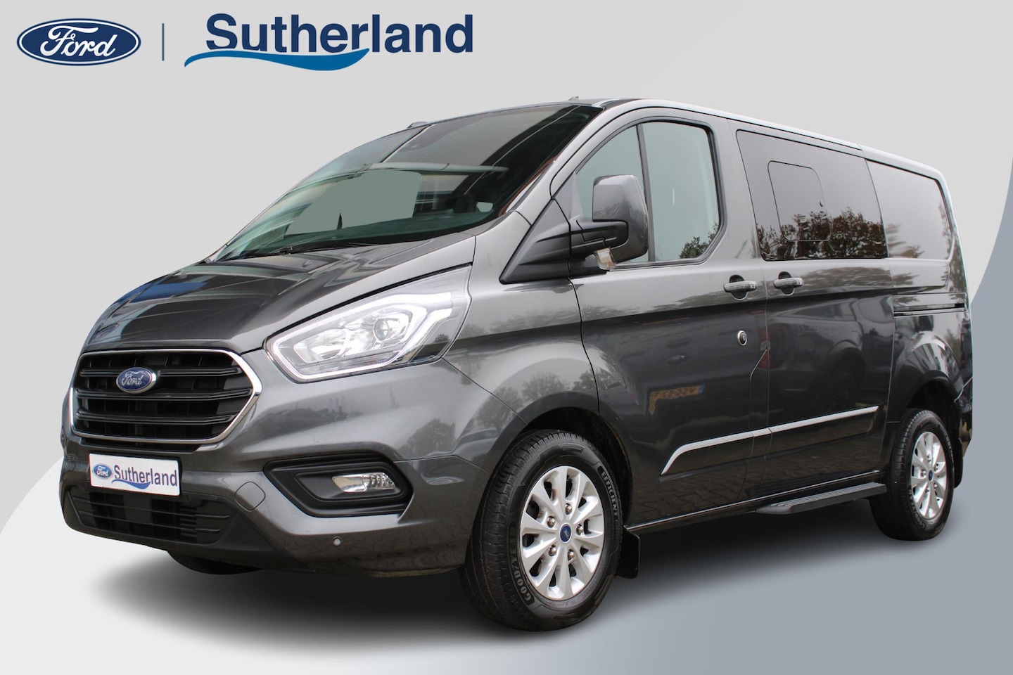 Ford Transit Custom - 300 2.0 TDCI L1H1 Limited DC | 170pk Automaat | Dubbele cabine | Dubbele schuifdeur met ru - AutoWereld.nl