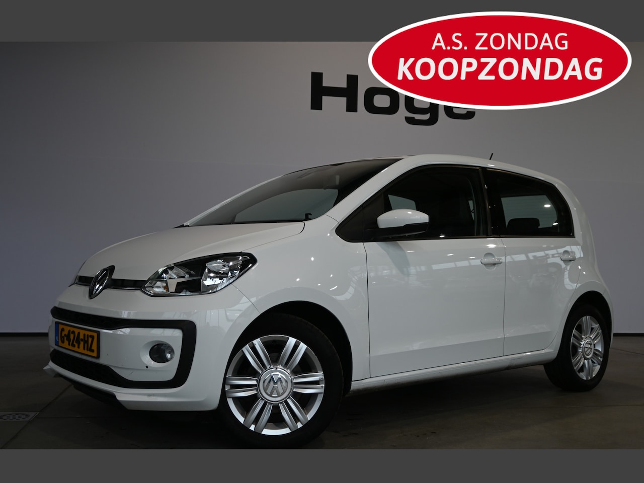 Volkswagen Up! - 1.0 BMT High Up! Ecc Cruise Control Stoelverwarming Rijklaarprijs Inruil Mogelijk! - AutoWereld.nl