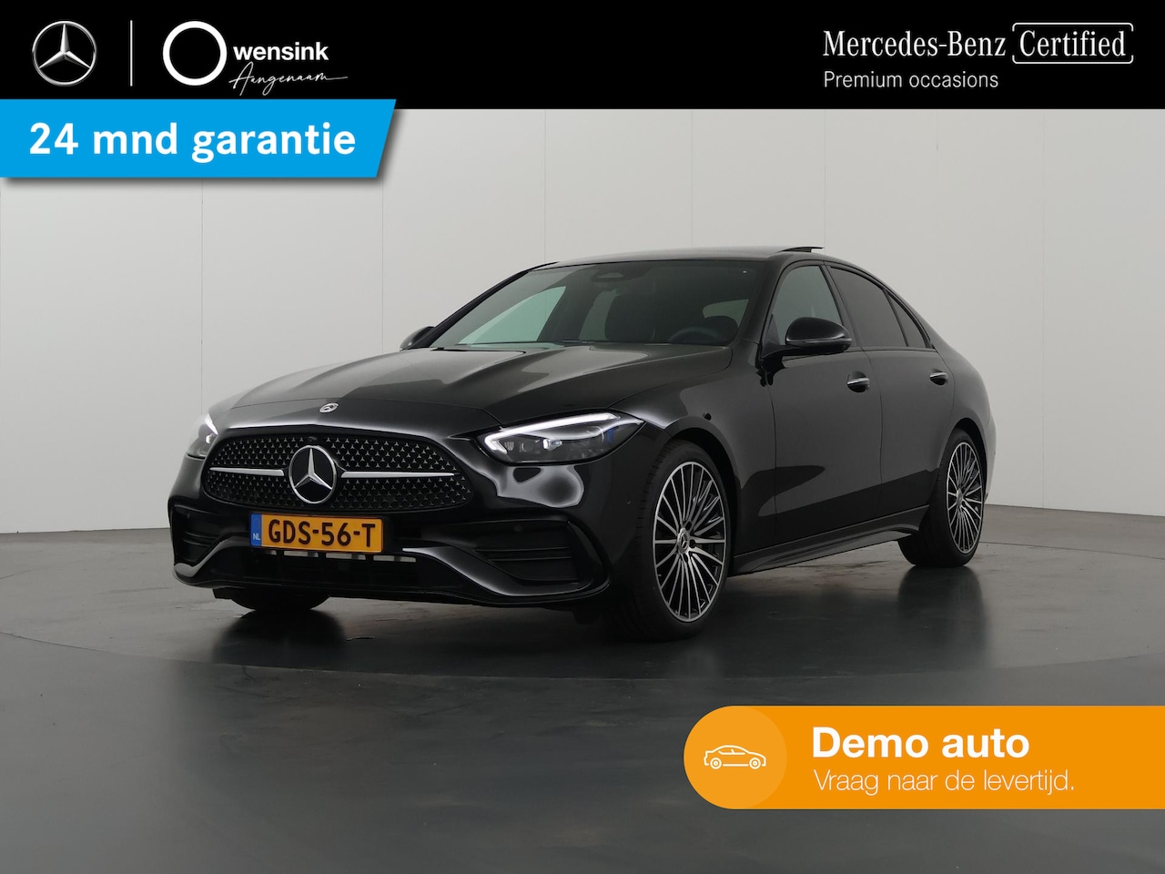 Mercedes-Benz C-klasse - 180 AMG Line | Keyless go | Sfeerverlichting | Stoelverwarming | Panoramaschuifdak | Parkt - AutoWereld.nl