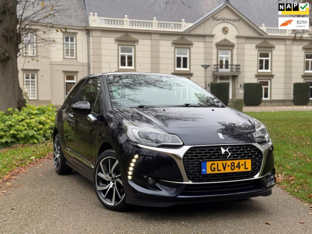 DS 3 - 1.2 PureTech Givenchy Le MakeUp Airco|Automaat|Navi|Stoelverwarming|Parkeersensoren - AutoWereld.nl