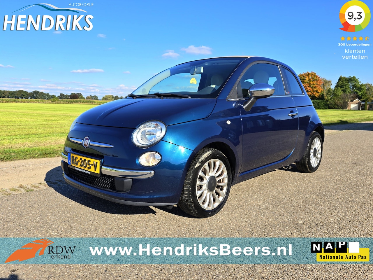 Fiat 500 C - 1.2 Lounge - Euro 6 - 70 Pk - Airco - - AutoWereld.nl