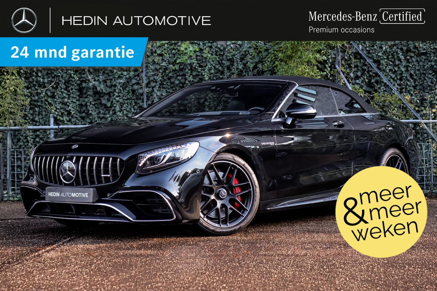 Mercedes-Benz S-klasse Cabrio - S 63 AMG Automaat 4MATIC | Distronic+ | Burmester Audio | Stoelventilatie | 360° Camera | - AutoWereld.nl