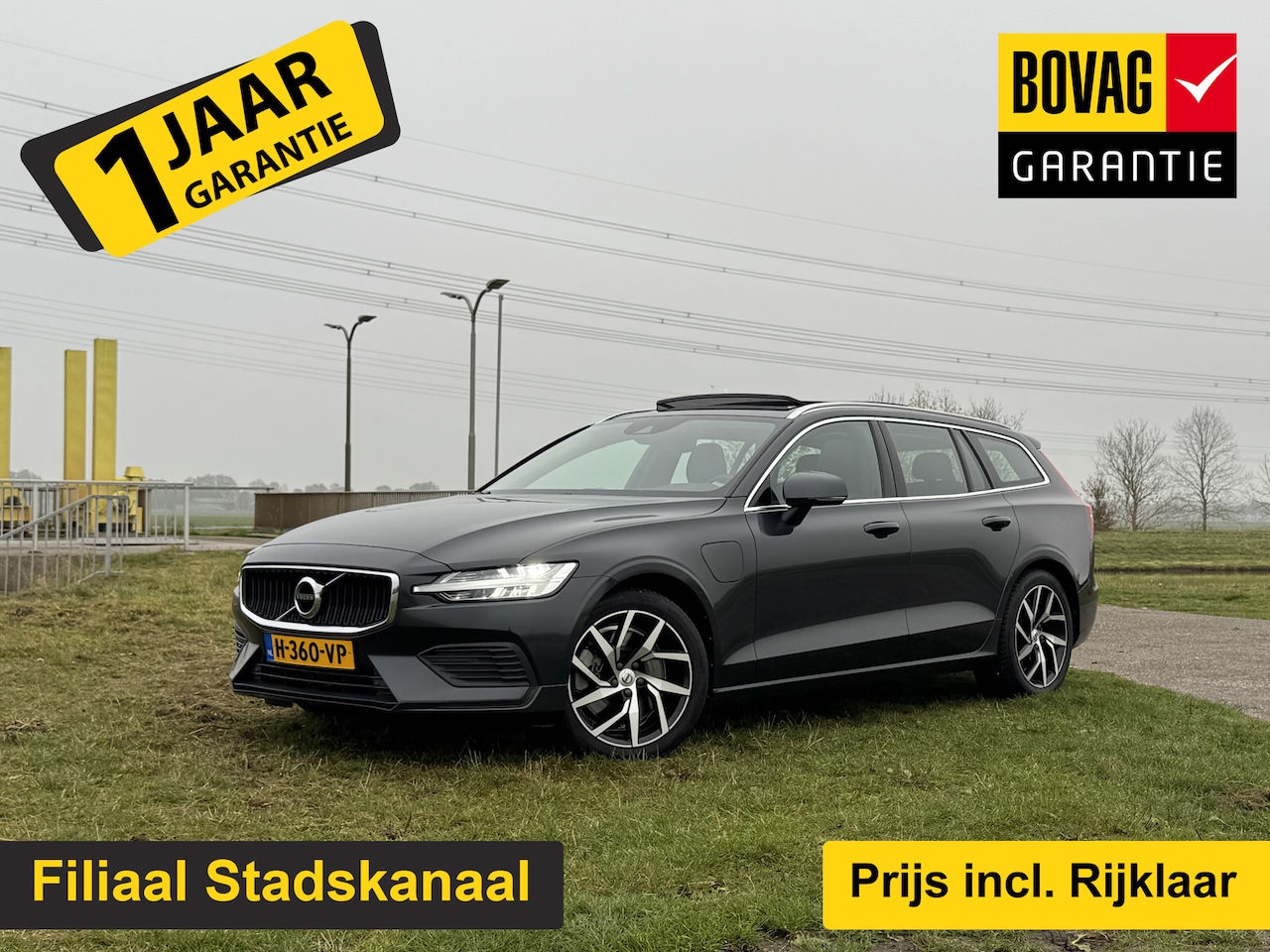 Volvo V60 - 2.0 T6 Twin Engine AWD Momentum | Apple Carplay | Pano | ACC | LED | Standkachel Rijklaar - AutoWereld.nl