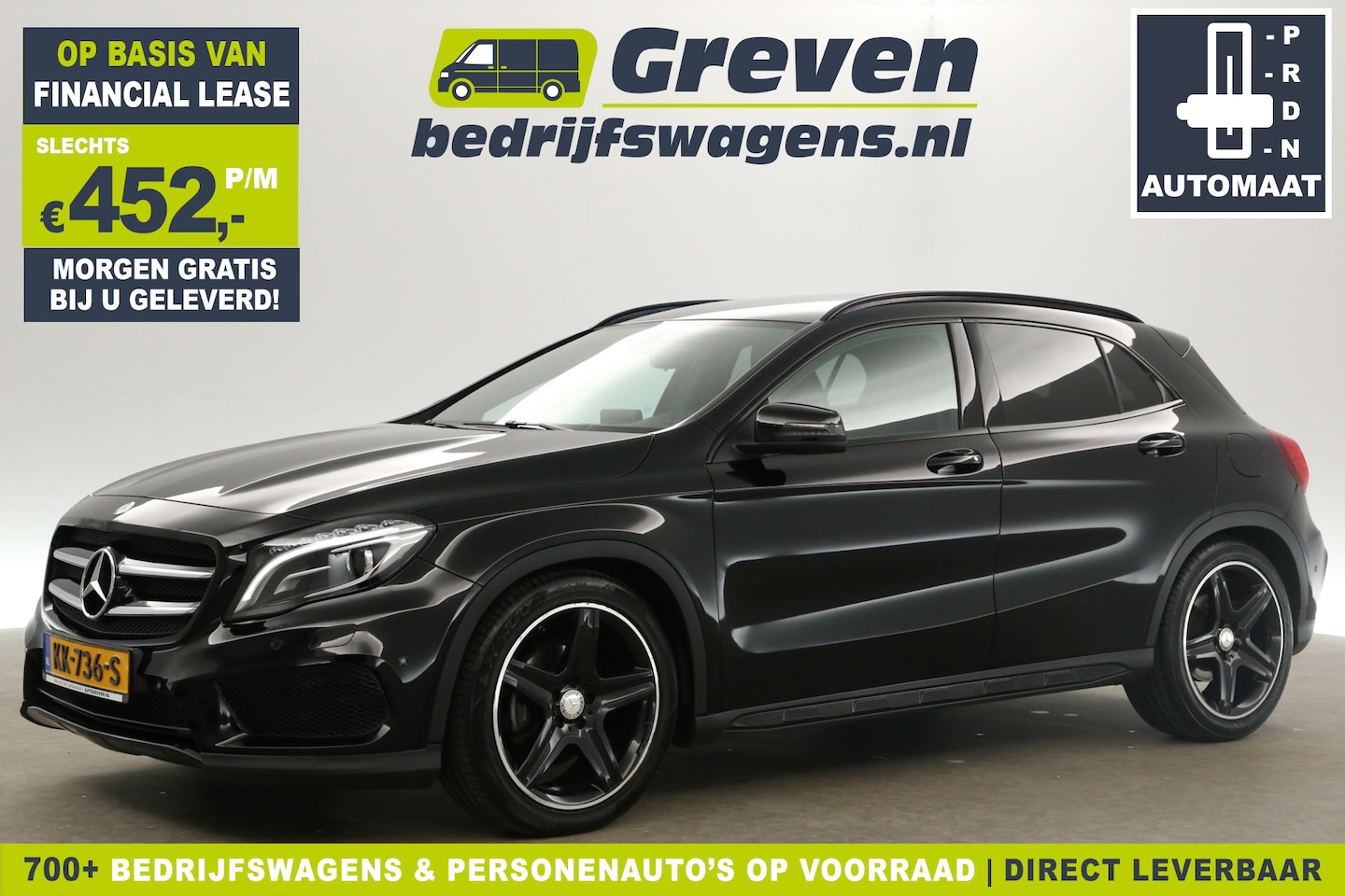 Mercedes-Benz GLA-Klasse - 180 AMG Night Edition Automaat Airco Cruise Parkeersensoren Navi 19"LMV LED - AutoWereld.nl