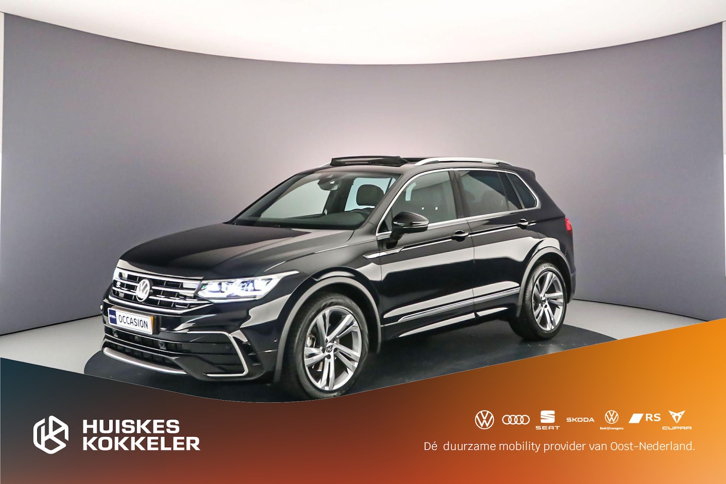 Volkswagen Tiguan - R-Line Business+ 1.5 TSI 150pk DSG Automaat Trekhaak, Panoramadak, Elektrische achterklep, - AutoWereld.nl