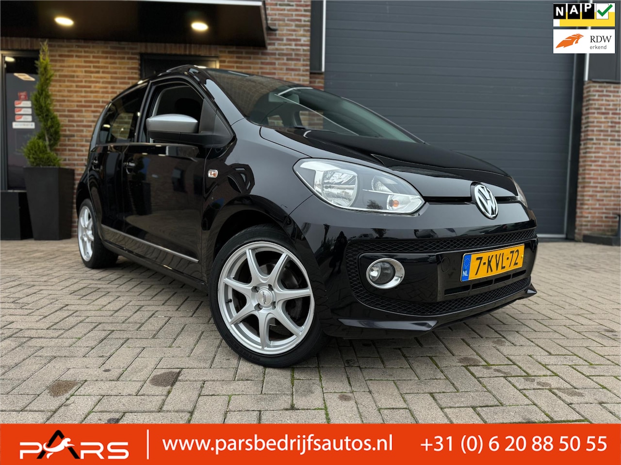 Volkswagen Up! - 1.0 cheer up! BlueMotion Black 5drs Airco Navi Elk.Ramen zeer nette - AutoWereld.nl