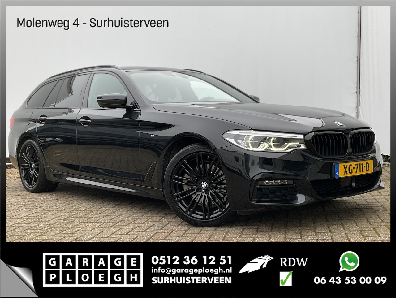 BMW 5-serie Touring - 520d High Executive Harman/Kardon Leer+Stoelventilatie/verw VOL Opties! - AutoWereld.nl