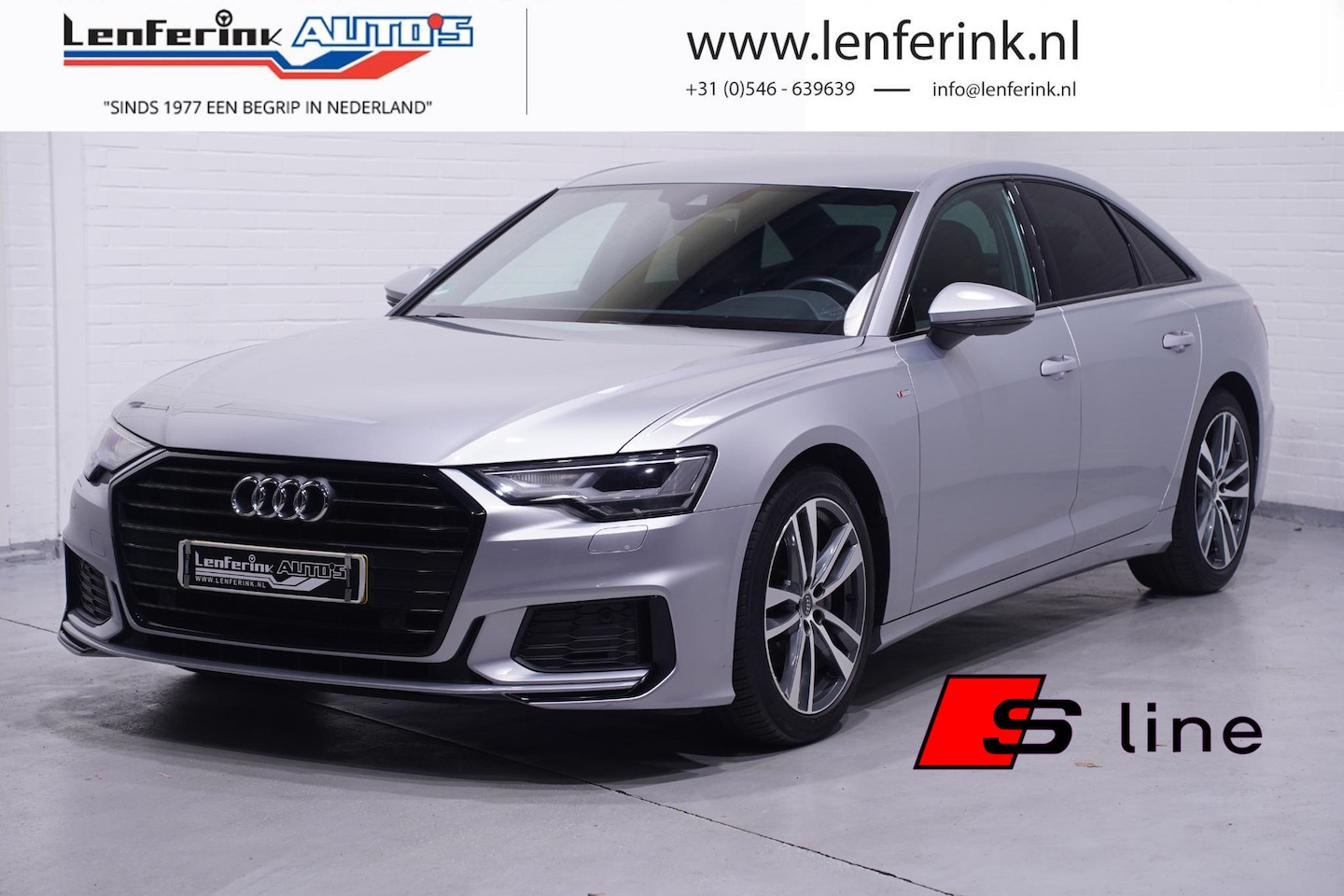 Audi A6 Limousine - 35 TDI S Line Leder Memory Apple Carplay 1e Eigenaar NAP Rijklaar! - AutoWereld.nl