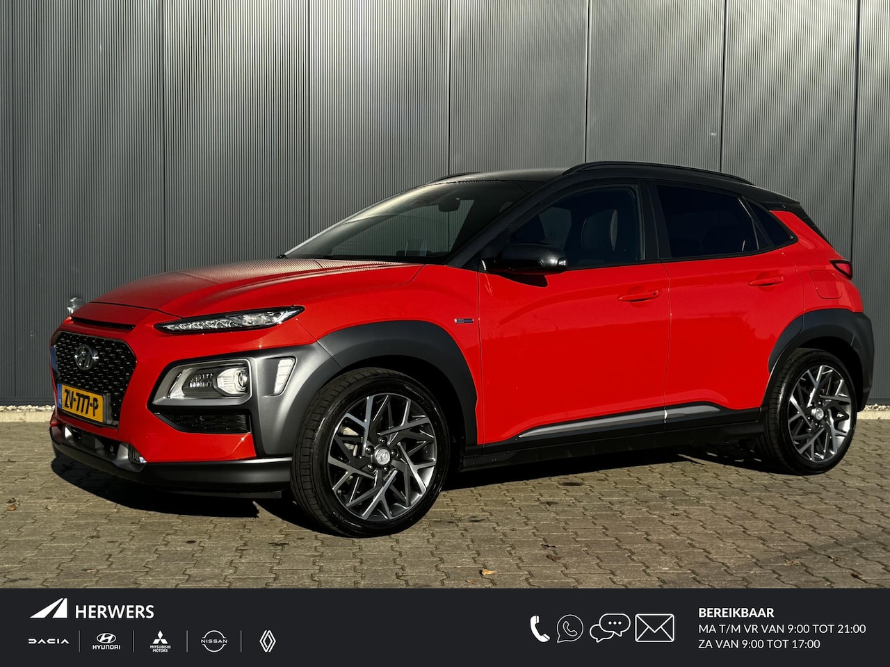 Hyundai Kona - 1.6 GDI HEV Premium / Trekhaak / Navigatiesysteem - AutoWereld.nl