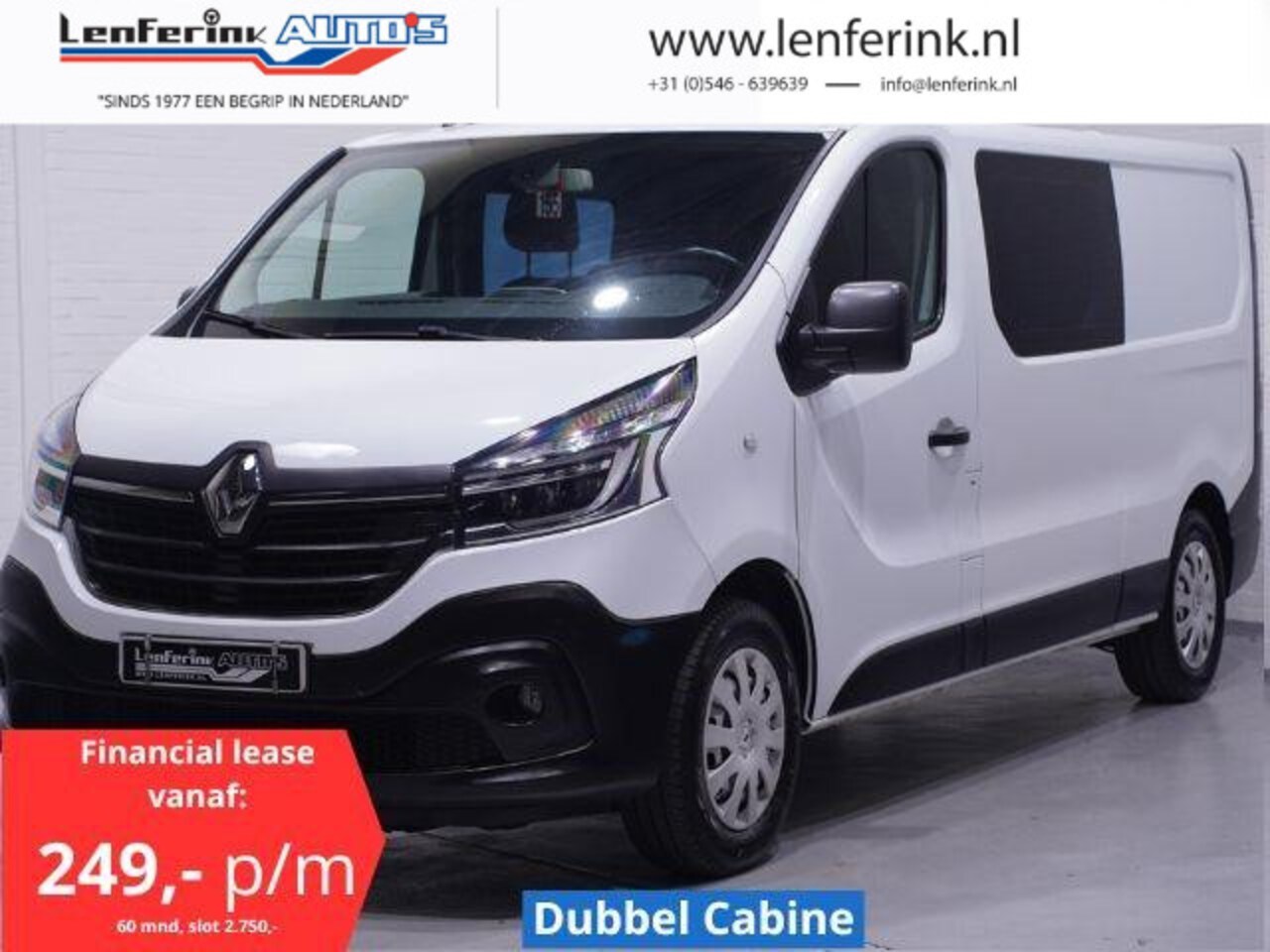 Renault Trafic - 2.0 dCi 120 pk L2H1 Dubbel Cabine Airco, Camera Laadruimte Pakket, LED Koplampen PDC - AutoWereld.nl