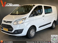 Ford Transit Custom - 270 2.2 TDCI Dubbel Cabine | € 6.444, - NETTO | 6 Persoons | Airco | Cruise | Trekhaak |