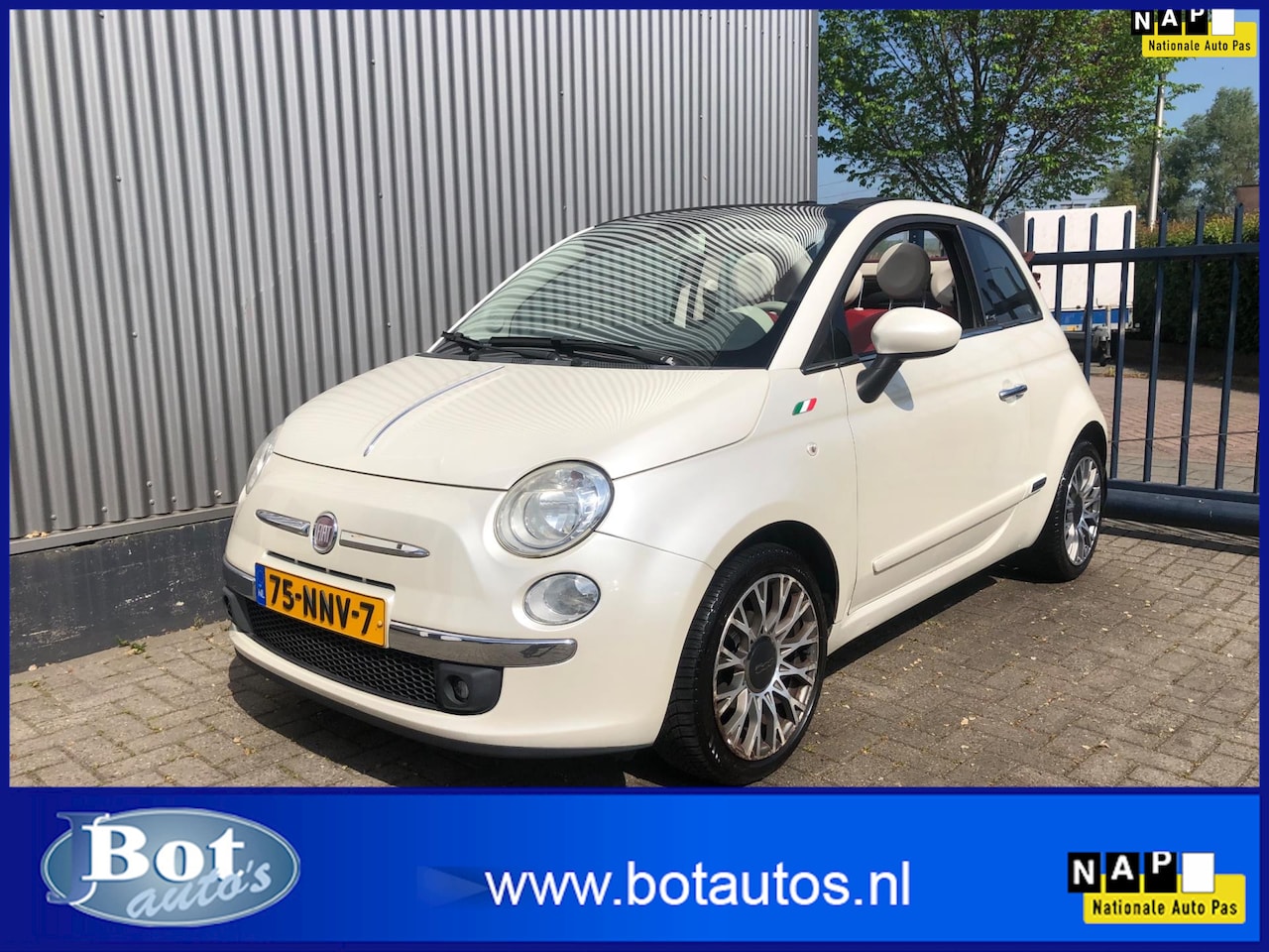 Fiat 500 C - 1.2 Lounge / CABRIO / LEDER / NAVIGATIE / CAMERA / AIRCO / NETTE STAAT / PDC / LMV / NL-AU - AutoWereld.nl