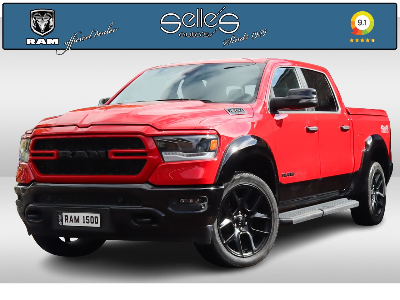 Dodge Ram 1500 - 5.7 V8 4x4 Crew Cab | Breed Set | 22 Inch Velgen | 230 Liter LPG | 3500 kg Trekhaak | Stoe - AutoWereld.nl