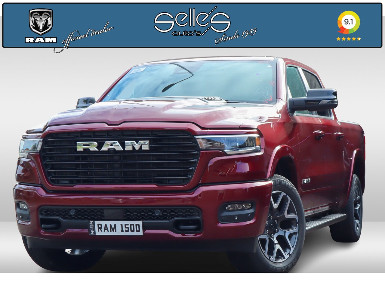 Dodge Ram 1500 - 2025 3.0L HURRICANE LARAMIE SPORT | OP VOORRAAD | NIEUW - AutoWereld.nl