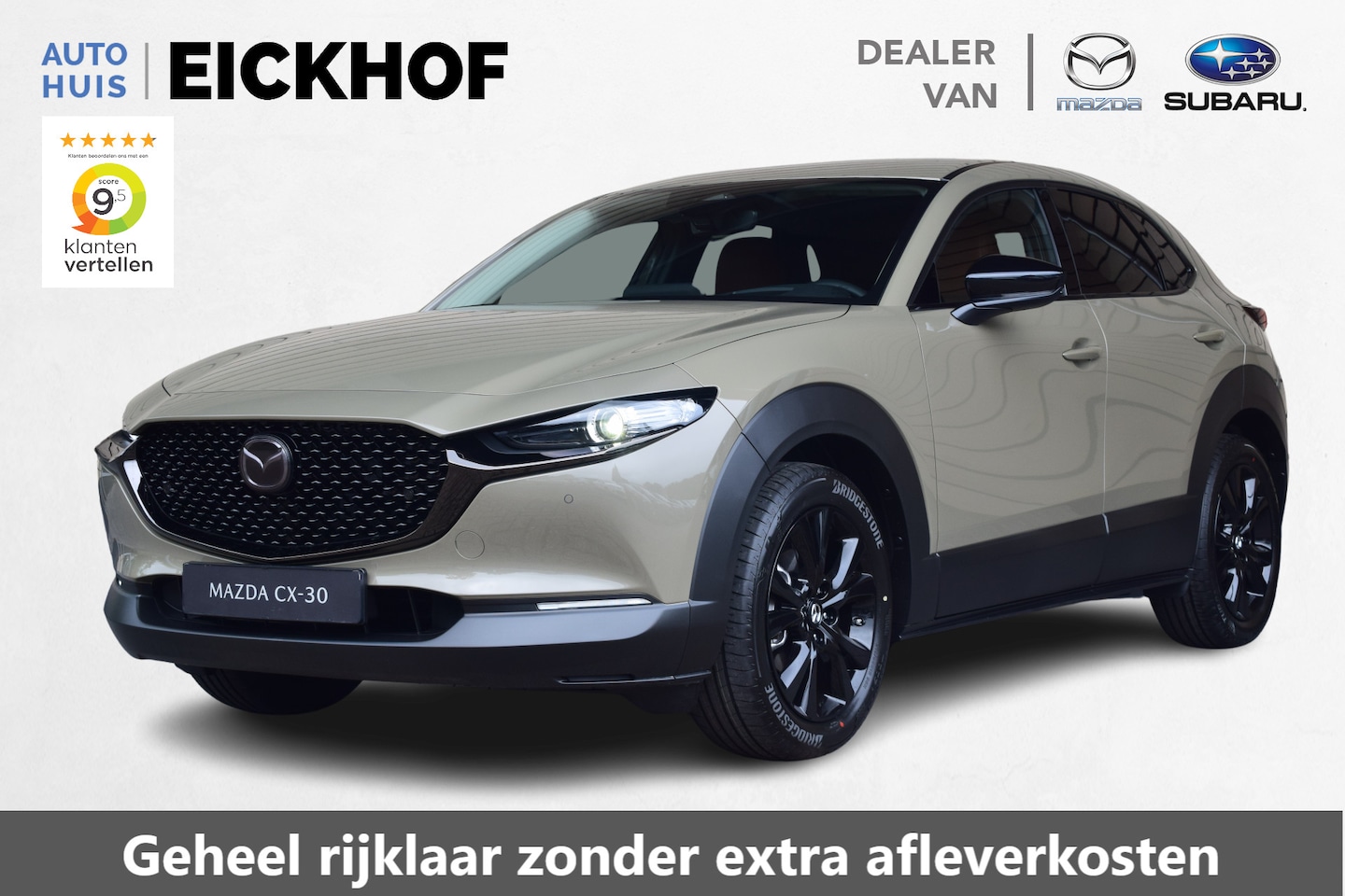 Mazda CX-30 - 2.5 e-SkyActiv-G M Hybrid Nagisa 140PK Automaat - Black Edition - Nu met € 3.000,- Voorraa - AutoWereld.nl