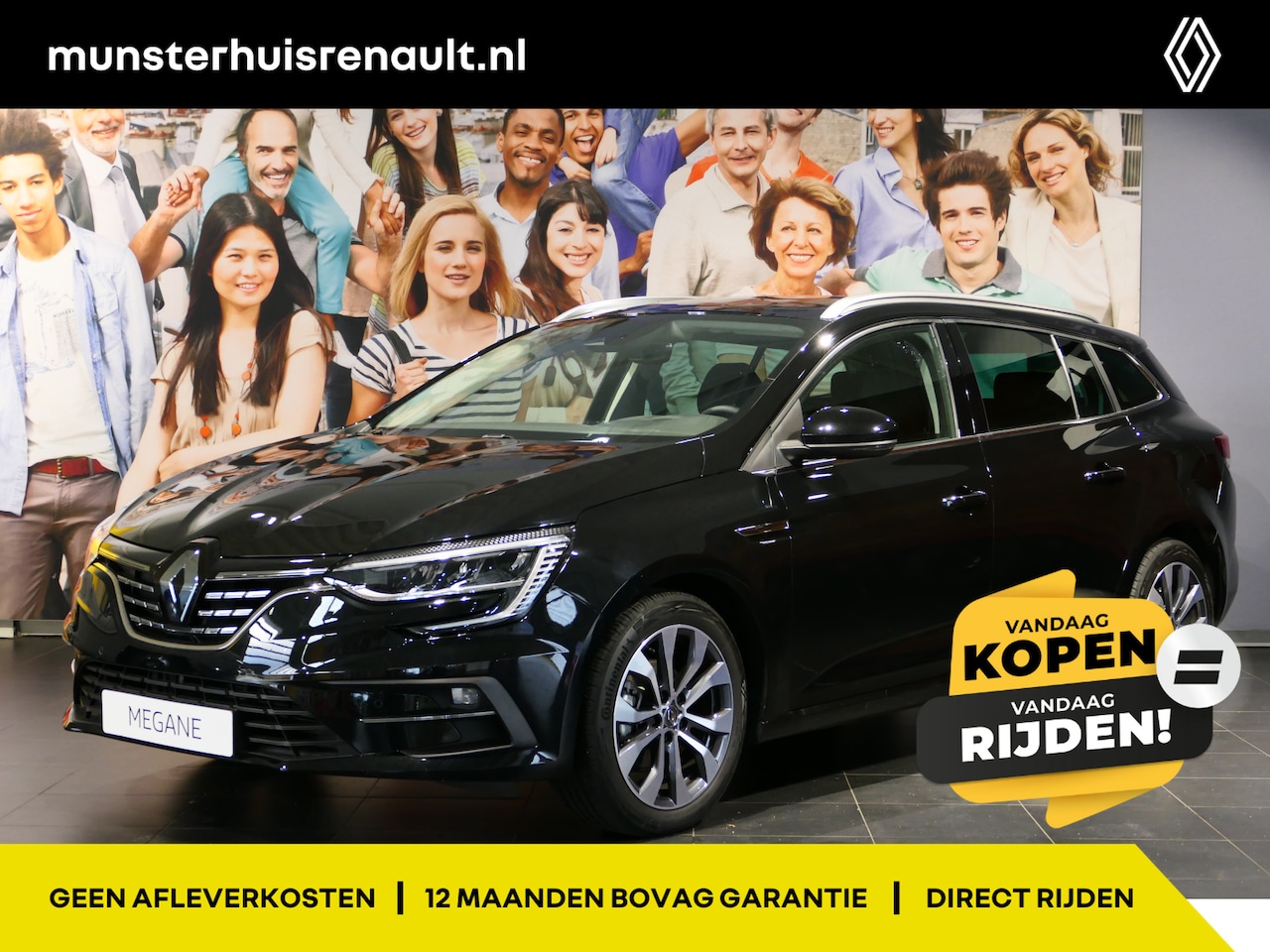 Renault Mégane Estate - TCe 140 Techno Automaat - Dealer Onderhouden - Camera, Sensoren V+A, 17"LMV - AutoWereld.nl