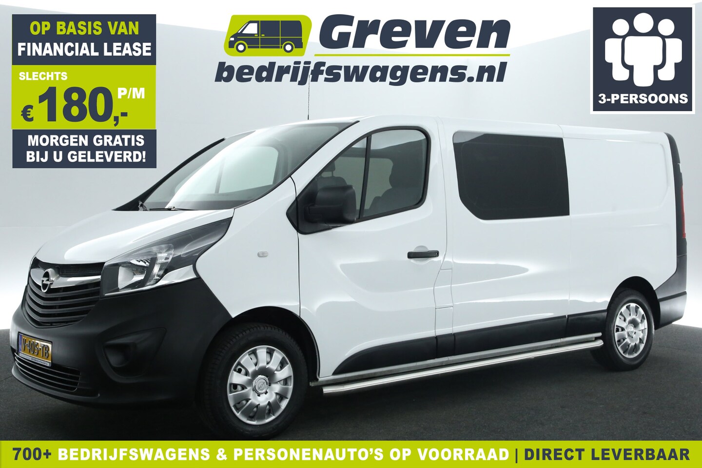 Renault Trafic - 1.6 dCi T29 L2H1 Airco Cruise Navi PDC 3 Persoons Elektrpakket Trekhaak - AutoWereld.nl