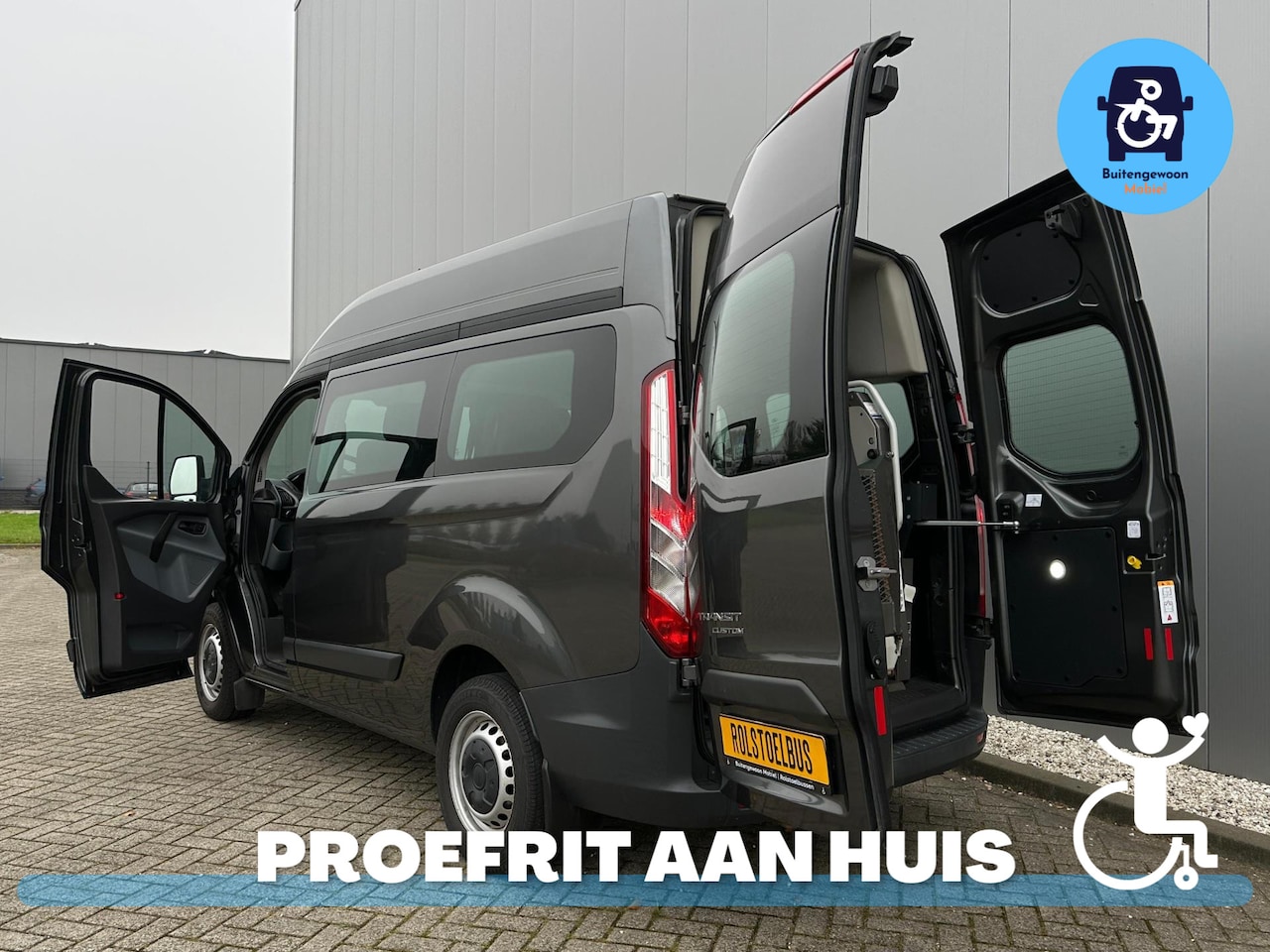 Ford Transit Custom - Automaat Airco Rolstoelbus Zelfrijder - AutoWereld.nl